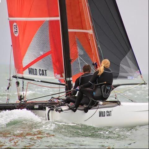 Katamaran Hobie Wildcat F18 Belgien Nordsee Bild 1